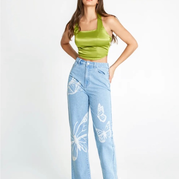 Cider Butterfly Jeans NWOT - Picture 3 of 11